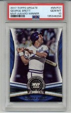 2017 TOPPS UPDATE MVP AWARD WINNERS #MVP21 GEORGE BRETT ROYALS PSA 10 LOW POP picture