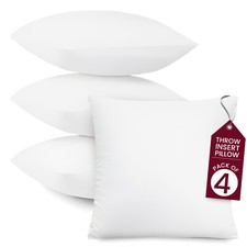 Throw Pillows Insert Cushion Pack of 4 Ultra Soft Bed & Couch Sofa Decor Pillows picture