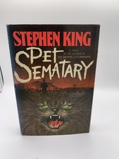 Pet Sematary Y38 Gutter Stephen King TRUE 1st Edition 1st State DJ picture