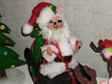 ANNALEE NEW SANTA MOUSE SLEIGH/ SANTA MOUSE REINDEER TEAM of 8 Adorable 2020 NWT picture
