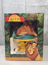 RARE VTG  Disney The Lion King Lamp With PLUSH SIMBA ORIGINAL 1990S SEALED picture