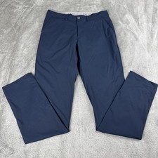 American Tall Performance Pants Men's 34x36 Blue Chino Tapered Leg Stretch Golf picture