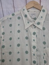 J. Crew Classic Collared Button-Up Short-Sleeve Shirt Mens Large picture