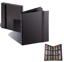 360 Card Pocket Binder with Strap 9 Pocket Trading Cards Album Folder, Black picture