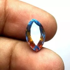 NATURAL BI-COLOR PITAMBARI SAPPHIRE 8.55 CT MARQUISE LOOSE GEMSTONE picture