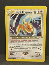 Light Dragonite Holo 14/105 Neo Destiny Pokémon Card - Vintage WOTC 2002 picture