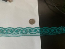 dark teal lace, 2 yard piece picture