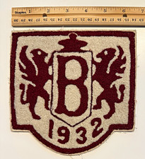 Vintage 1932 Buchtel High School Akron Ohio Chenille Letter B Graduation Patch picture