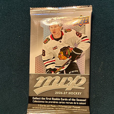 Upper Deck MVP 2026-27 NHL Hockey Pack 7 Cards Rookie Chicago Blackhawks picture