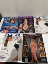 Lot of 5 Playboy magazines late 1980's LaToya Jackson Vanna White Vintage Adult picture