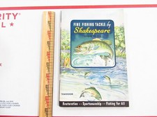 RARE MINT Vintage 1937 SHAKESPEARE Fishing Lure Tackle Catalog Catalogue 100pgs picture
