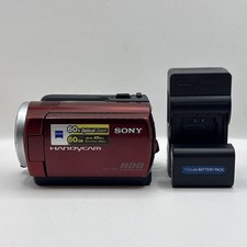 Sony Handycam DCR-SR47 Red HDD Camcorder Video Camera 60x Zoom 60GB picture