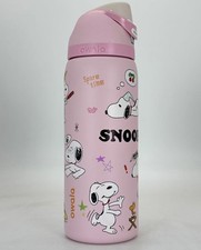 New pink Snoopy Water Bottle Owala 32oz Stainless Steel Exclusive Edition picture
