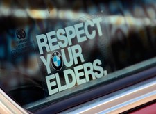 Respect Your Elders for BMW 1x Sticker Decal Aufkleber picture