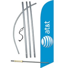 AT&T Blue Complete Swooper Flag Bundle picture