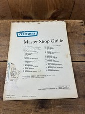 Vintage 69 Craftsman Master Shop Guide DIY Garage Tool picture