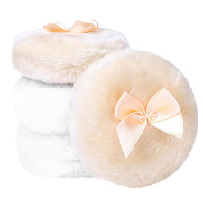 4PCS Large Fluffy Puff, White Puffs for Face Powder, Ultra Soft Face Body Puff, picture