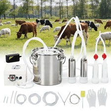 3L/6L/12L Portable Electric 2-in-1 Sheep Goat Milking Machine Cow Milker Vacuum picture