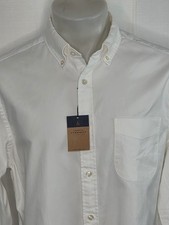 NWT CHARLES TYRWHITT Large Slim Fit Men's Long Sleeve Button Down Shirt White picture