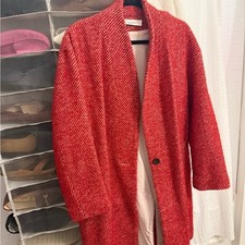 IRO Irina Red Wool Blend Coat picture