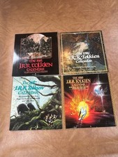 Tolkien LOTR 4 Calendars Vtg 1985-1987 1989 Lot Illustrated picture