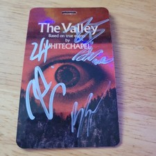 Whitechapel Autographed Promo Card - The Valley- Fully Signed By Band Deathcore  picture