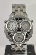 Invicta Quartz Multi Dial Working Excellent Men Wristwatch Steel Band picture