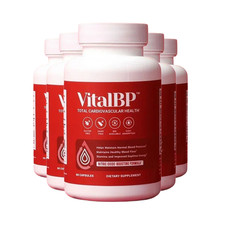 5-Pack Vital BP Capsules - VitalBP Total Cardiovascular Health Support -300 Caps picture