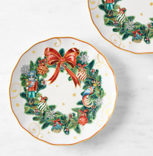 Williams Sonoma 'Twas the Night Before Christmas Dinner Plates, Set of 4 picture