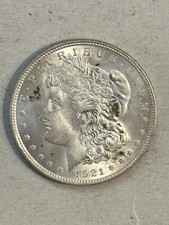 1921 Morgan Silver Dollar - Philadephia Mint - Uncirculated.  Nice Coin picture