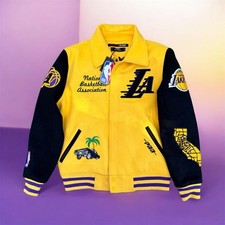 Pro Standard DTLR Exclusive NBA Los Angeles Lakers Mash Up Wool Varsity Jacket picture