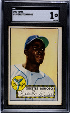 1952 Topps #195 Orestes Minoso SGC 1 Minnie Minoso RC picture