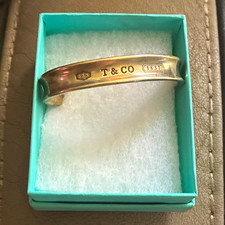 Tiffany & Co. 1837 Signed 925 Sterling Silver Cuff Bracelet - No Stone picture