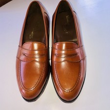 Vintage 9D FootJoy Classics Full Strap Penny Loafers Leather USA 9 D Mens picture