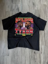 Vintage 1996 MGM Grand Sports Seldon vs Tyson Boxing T-Shirt Black Size XXL  picture