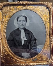 1/6th plate ambrotype of older woman picture