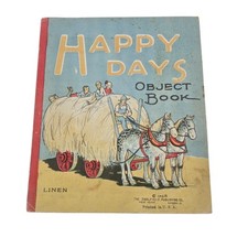 Vintage 1925 Happy Days Object Book Linen SAALFIELD #320 picture