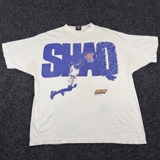 Vintage 1994 Shaq Blue Chips Movie Promo T-Shirt Sun XL White Shaquille O'Neal picture