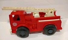 Vintage Mighty Mo Fire Truck Ideal Toys Friction Driven 1975 Rare Working  picture