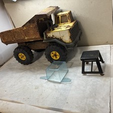 Vintage Mighty Tonka Yellow Dump Truck Pressed Steel XMB-975 Tires 16