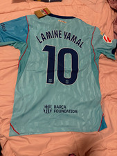 Nike FC Barcelona Lamine Yamal #10 Soccer Jersey Blue Unisex Adult Size XL picture