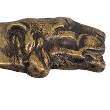 Original Art deco Letter Opener Antique Bronze Good Lion Head Sculptural Desk picture