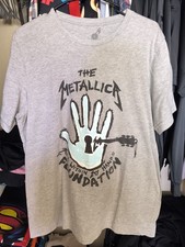 Metallica helping hands concert foundation volunteer official band shirt L rare picture