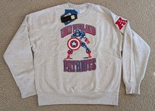 New England Patriots Disney x Champion Captain America Reverse Weave Sweatshirt picture