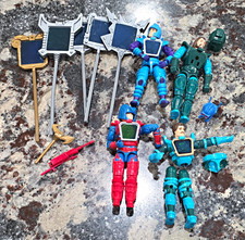 Vintage 1987 Hasbro Visionaries Action Figure Lot 4 Figures Hologram Staffs Part picture