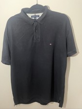 Tommy Hilfiger Men's Black Regular Fit Stretch Polo Shirt Large picture