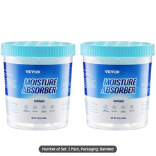 VEVOR Moisture Absorber Bucket 2 Pack 16.2 oz with Visible Effect Fragrance Free picture