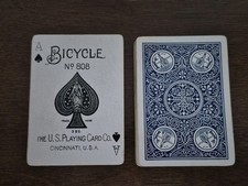 Vintage  c1899-1905 Bicycle Playing Cards, Blue Expert Back, No Box picture