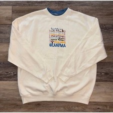 Vintage Grandma Embroidered Top Stitch Crewneck picture
