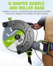 WORKPRO 16 Inch Wet Concrete Saw with Water Cutting Attachment for House 1600W picture